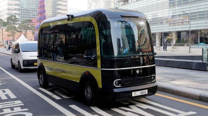 Ilustrasi bus Otomatis di Seoul Korea Selatan. (Foto: Korea Times)