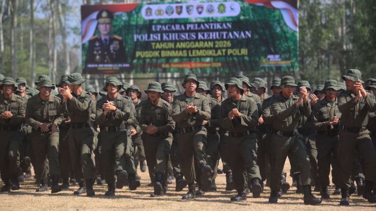 Kepolisian Negara Republik Indonesia (Polri) menyiapkan penguatan Polisi Khusus Kehutanan. (Foto: Humas Polri)