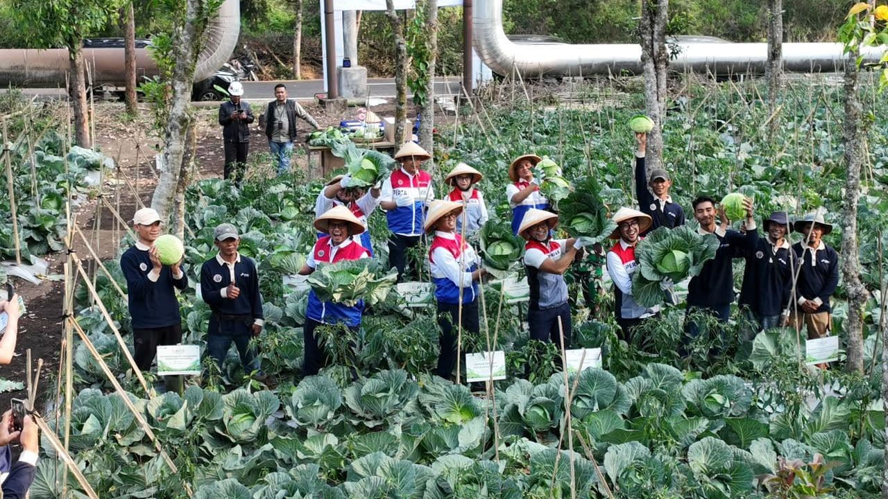 Pertamina Manfaatkan Panas Bumi untuk Petani Kamojang. (Foto: Pertamina)