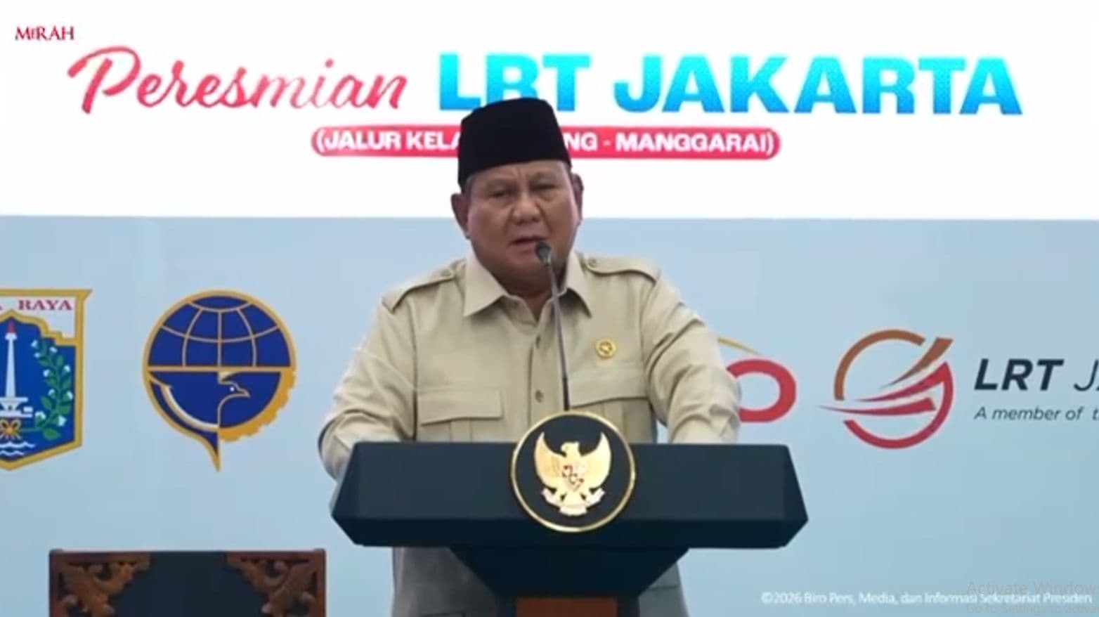Presiden RI Prabowo Subianto. (Foto: Bakom RI)
